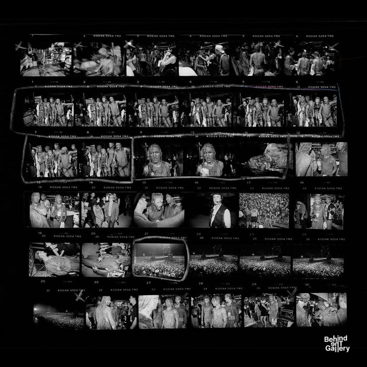 NINE INCH NAILS WOODSTOOK 94 CONTACT SHEET 2