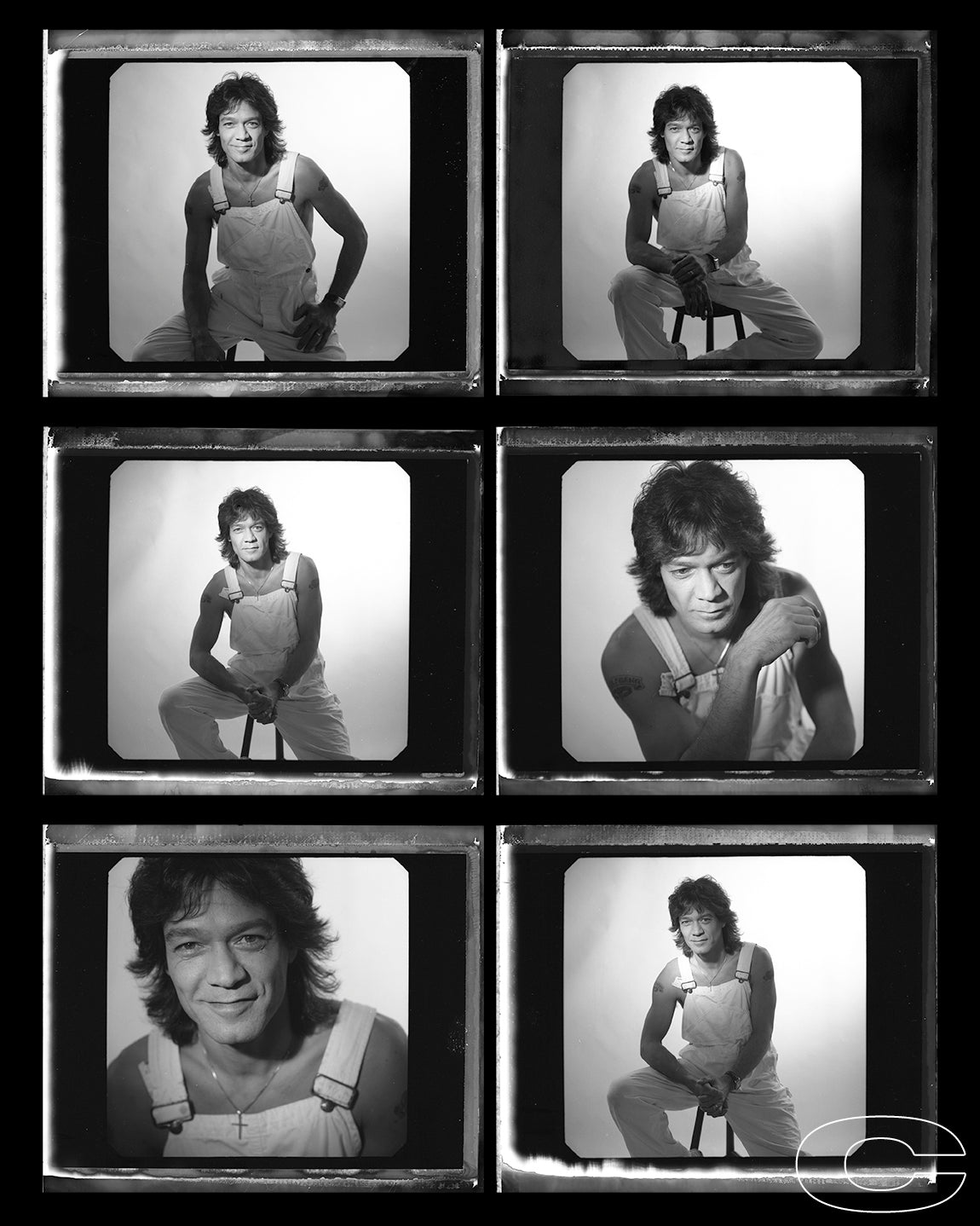 Eddie Van Halen Proof Sheet Behindthegallery 4367